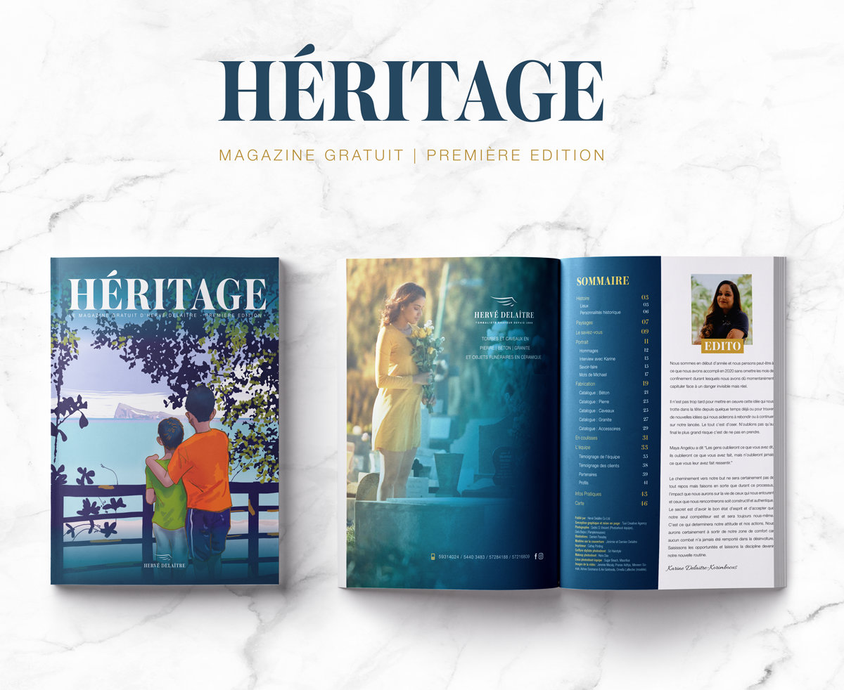 Print Magazine Layout , design and print - Heritage - Tuvi Creative Agency